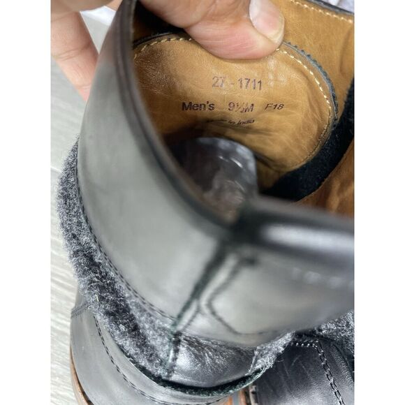 Johnson & Murphy 1850 Brogue Cap Toe Side Zip Lug Sole Tweed Ankle Boots Men 9.5 main image 13